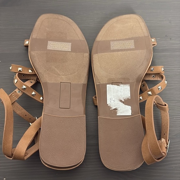 DV by Dolce Vita Jolicka Cognac Sandals Studded Criss Cross Women’s Size 7 - Picture 6 of 8